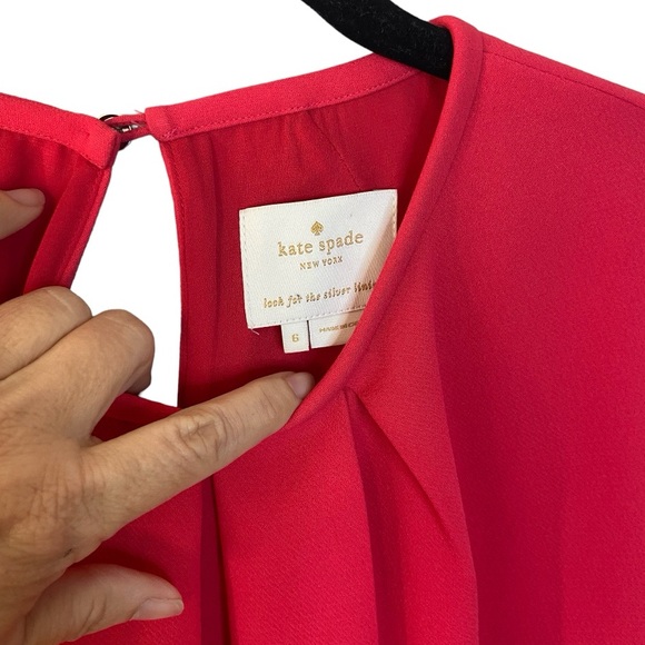 Kate Spade mini dress, ALADDIN, deep coral pink, size 6‎ - Picture 2 of 9